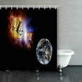 thumbnail image 1 of Libin Gold Coin Litecoin Falls Ground Space Nasa Sign Shower Curtains Bathroom Curtain 66x72 Inch, 1 of 3
