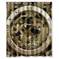 thumbnail image 1 of Libin Gold Gears Run Waterproof Bathroom Fabric Shower Curtain 60x72 inches, 1 of 3