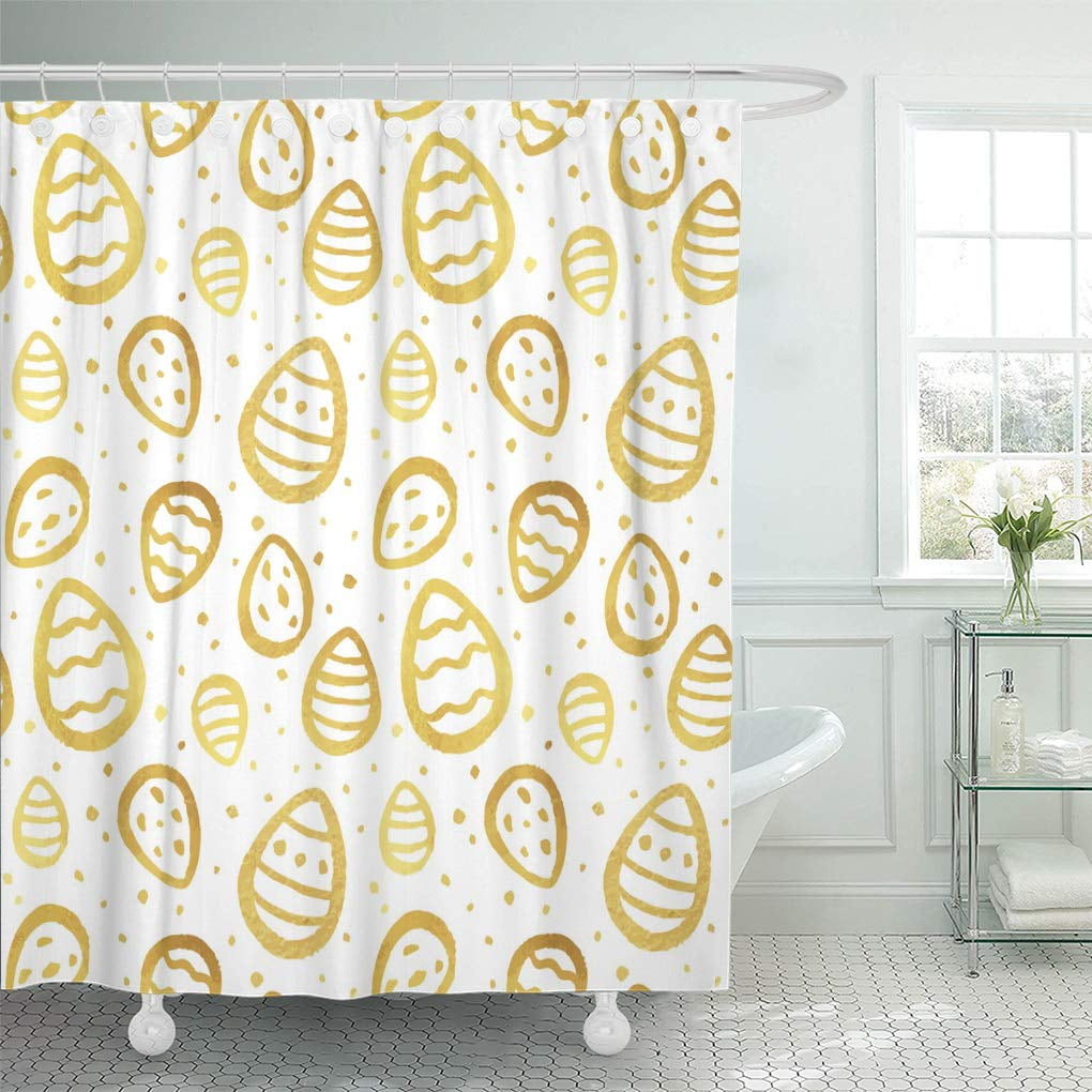 Libin Golden Easter Eggs and Specks Flecks Spots Pattern Free Gold