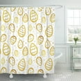 thumbnail image 1 of Libin Golden Easter Eggs and Specks Flecks Spots Pattern Free Gold Shower Curtain 66x72 inch, 1 of 3