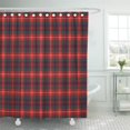 thumbnail image 1 of Libin Green Fraser Clan Red and Blue Modern Tartan Shower Curtain 66x72 inch, 1 of 3