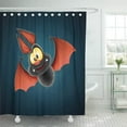 thumbnail image 1 of Libin Halloween Bat Vampire Happy Creative Hanging Scary Cartoon Character Shower Curtain 60x72 inch, 1 of 3