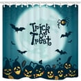 thumbnail image 1 of Libin Halloweenfor Trick or Treat with Smiling Pumpkin Polyester Fabric Bathroom Shower Curtain 66x72 inches, 1 of 3