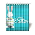 thumbnail image 1 of Libin Happy Easter Rabbit Colorful Egg Waterproof Fabric Shower Curtain Bath Curtain 60x72 inches, 1 of 3