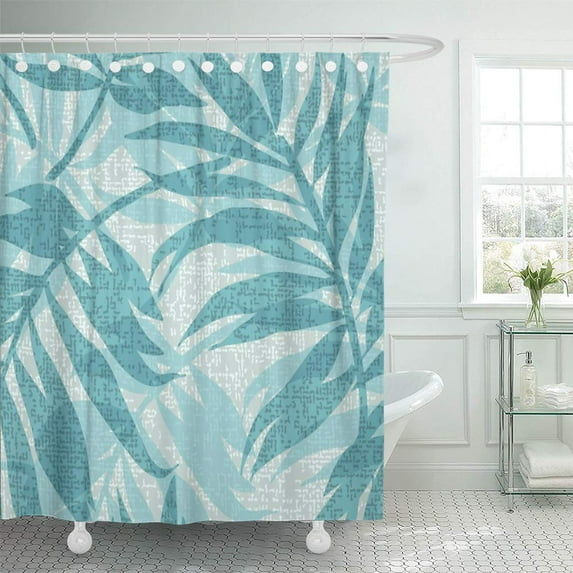 Libin Hawaii Areca Hawaiian Tropical Vintage Palm Tree Aloha Polynesia Shower Curtain 60x72 inch