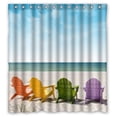 thumbnail image 1 of Libin Hawaii Summer Beach Scenery with Chairs Beach Chair Shower Curtain Polyester Fabric Bathroom Decorative Curtain Size 60x72 Inches, 1 of 3