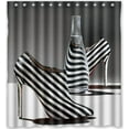 thumbnail image 1 of Libin High Heel Shower Curtain Polyester Fabric Bathroom Decorative Curtain Size 66x72 Inches, 1 of 3