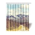 thumbnail image 1 of Libin Highway on Alasks Shower Curtain, Nature Mountain Landscape Polyester Fabric Shower Curtain Bathroom Sets with Hooks 60x72 Inches, 1 of 3