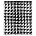 thumbnail image 1 of Libin Houndstooth Pattern Waterproof Shower Curtain Bathroom Decor Sets with Hooks 60x72 Inches, 1 of 3