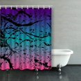 thumbnail image 1 of Libin Ink Color Splash On Rainbow Ombre Shower Curtains Bathroom Curtain 60x72 Inch, 1 of 3