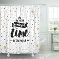 thumbnail image 1 of Libin It The Most Wonderful Time of Year Inspirational Saying Shower Curtain 60x72 inch, 1 of 3