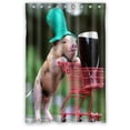 thumbnail image 1 of Libin Little Lovely Baby Pig Shower Curtain Polyester Fabric Bathroom Decorative Curtain Size 48x72 Inches, 1 of 3