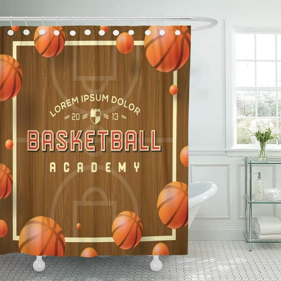 Libin Madness Basketball Academy Announcements Games Leagues Camps and More Shower Curtain 60x72 inch