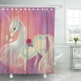 thumbnail image 1 of Libin Magical Unicorn in Blush of Fantasy Collectors Lover Flowing Shower Curtain 60x72 inch, 1 of 3