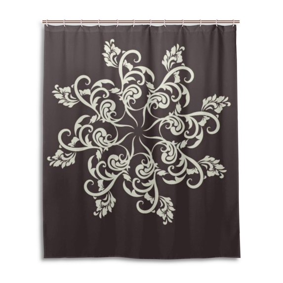 Libin Mandala Mildew Resistant Fabric Shower Curtain 60x72 inches