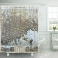 thumbnail image 1 of Libin Maps of New Bedford Massachusetts Vintage Historic Old Shower Curtain 60x72 inch, 1 of 3