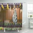thumbnail image 1 of Libin Metamorphosis Tree Nymph Butterfly Having Just Emerged from Its Shower Curtain 60x72 inch, 1 of 3
