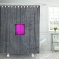 thumbnail image 1 of Libin Minimalism Gray Lavender Fuschia Modern Corbin Henry Office Small Shower Curtain 60x72 inch, 1 of 3
