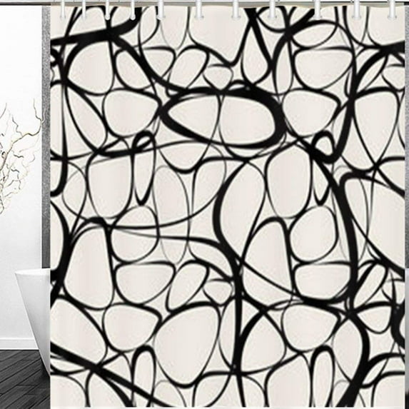 Libin Modern Stylish Texture Textures Wallpaper Pattern Shower Curtain 60x72 Inches