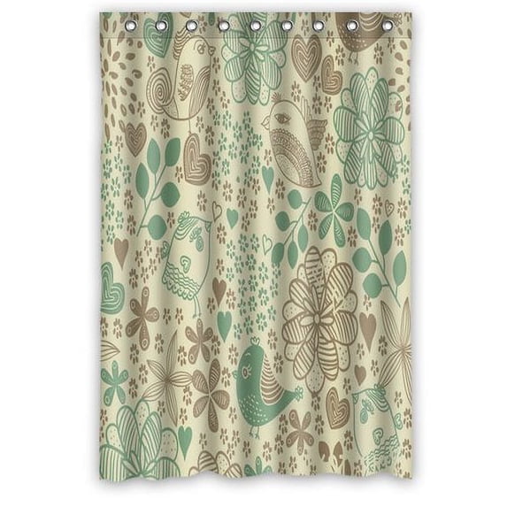 Libin Multi Coloured Geometrical Triangle Damask Medallion Aztec Tribal Shower Curtain Polyester Fabric Bathroom Decorative Curtain Size 48x72 Inches