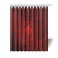 thumbnail image 1 of Libin Music Notes Bathroom Shower Curtain 60x72 inch, 1 of 3