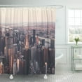 thumbnail image 1 of Libin NYC New York City Skyline Architecture Sky Scrapers Chrysler Shower Curtain 60x72 inch, 1 of 3