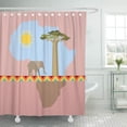 thumbnail image 1 of Libin Nature Scene Continent Abstract Map Element Like Landscape Shower Curtain 60x72 inch, 1 of 3