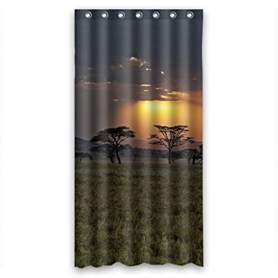 Libin Nature Scenery Shower Curtain Polyester Fabric Bathroom Decorative Curtain Size 36x72 Inches