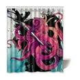 thumbnail image 1 of Libin Octopus Waterproof Polyester Bathroom Shower Curtain 66x72 Inches, 1 of 3
