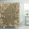 thumbnail image 1 of Libin Old Vintage Map of Dublin Ireland Shower Curtain 60x72 inch, 1 of 3