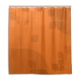 thumbnail image 1 of Libin Orange Pattern Bath Shade Waterproof Bathroom Shower Curtain 66x72 inches, 1 of 3