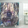 thumbnail image 1 of Libin Painting Wheaten Terrier Bright Colorful Pop Portrait Colors Modern Shower Curtain 66x72 inch, 1 of 3
