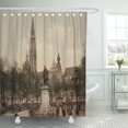thumbnail image 1 of Libin Palace Place and Cathedral Antwerp Belgium Statue Sculpture Architecture Shower Curtain 66x72 inch, 1 of 3