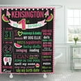 thumbnail image 1 of Libin Party Watermelon St Birthday Chalk Board Sign First 1St Shower Curtain 66x72 inch, 1 of 3