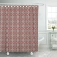 thumbnail image 1 of Libin Pattern Beige Artistic Abstract Retro Geometric Colorful Creative Fantasy Shower Curtain 60x72 inch, 1 of 3