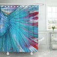 thumbnail image 1 of Libin Pattern Color of Tail Siamese Fighting Fish Scale Shower Curtain 60x72 inch, 1 of 3