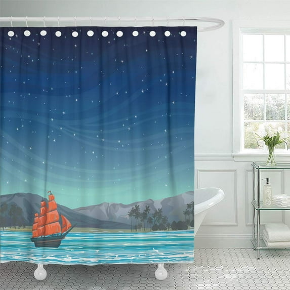 Libin Pattern Oriental Ornaments Blue and White Luxury Moroccan Indigo Shower Curtain 66x72 inch