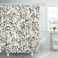 thumbnail image 1 of Libin Pattern Speckle Abstract Spot Dust Speck Dot Doodle Small Shower Curtain 66x72 inch, 1 of 3