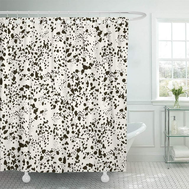 Libin Pattern Speckle Abstract Spot Dust Speck Dot Doodle Small Shower Curtain 66x72 inch