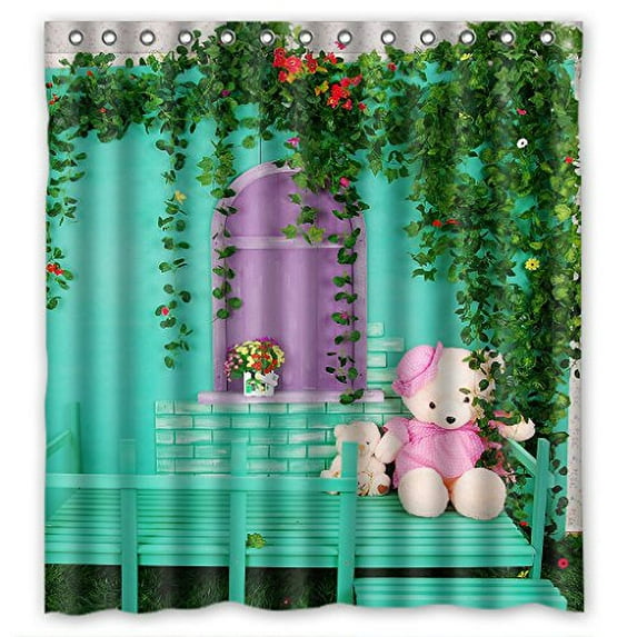 Libin Pegasus Image Shower Curtain Polyester Fabric Bathroom Decorative Curtain Size 66x72 Inches