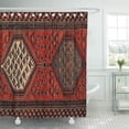 thumbnail image 1 of Libin Persian Oriental Red Runner Carpet 17Th Century Geometric Antique Shower Curtain 60x72 inch, 1 of 3