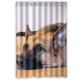 thumbnail image 1 of Libin Pet German Shepherd Dog Shower Curtain Polyester Fabric Bathroom Decorative Curtain Size 48x72 Inches, 1 of 3