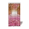 thumbnail image 1 of Libin Pink Waterproof Polyester Bathroom Shower Curtain 36x72 Inches, 1 of 3