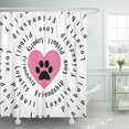 thumbnail image 1 of Libin Pit Pitbull Love Friendship Loyalty Bull Pity Pibble Bully Shower Curtain 66x72 inch, 1 of 3
