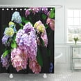 thumbnail image 1 of Libin Purple Elegant Hydrangea Gardens Blue Graceful Romantic Shower Curtain 60x72 inch, 1 of 3