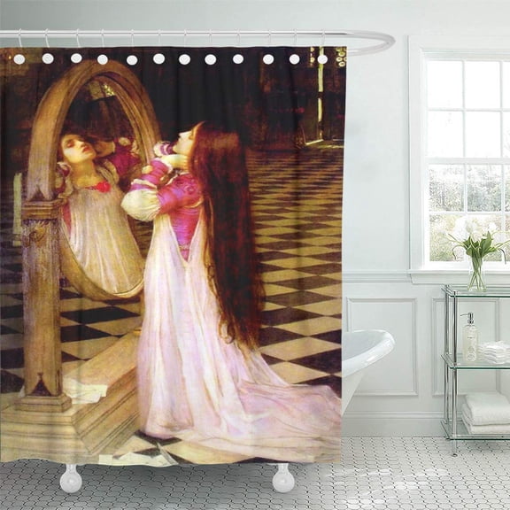 Libin Purple Measure Waterhouse Mariana in The John William Shakespeare Shower Curtain 60x72 inch