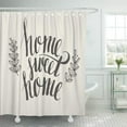 thumbnail image 1 of Libin Quote Sweet Home Lettering Word Housewarming Pattern Heart Text Graphic Shower Curtain 66x72 inch, 1 of 3