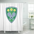 thumbnail image 1 of Libin Racket Custom Tennis for Her Chic Gu Ball Player Shower Curtain 60x72 inch, 1 of 3