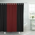 thumbnail image 1 of Libin Red Wlottap Black and Garnet Striped Stripes Maroon Burgundy Shower Curtain 66x72 inch, 1 of 3