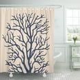 thumbnail image 1 of Libin Reef Coral Tree in Blue Branches Nautical Tropical Shower Curtain 60x72 inch, 1 of 3